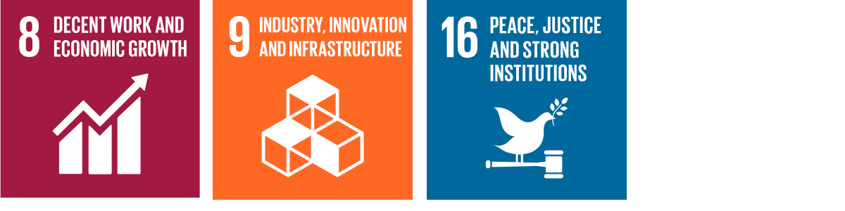 United Nations Sustainable Development Goals relevant to Building Solid Infrastructure & Scaling Economies
